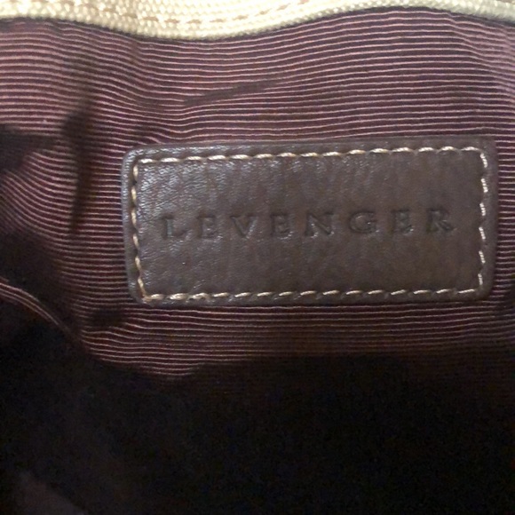 LEVENGER beige colored tote. - Picture 10 of 12